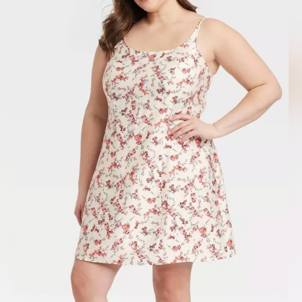 NWT A New Day Floral Mini Dress Size 16